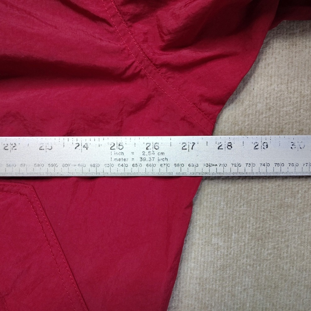 Vintage Nike Mens Windbreaker Pullover XL Maroon Red Center Check Swoosh 90s - Picture 6 of 7